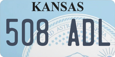 KS license plate 508ADL