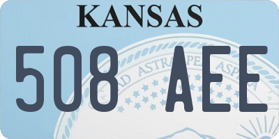 KS license plate 508AEE