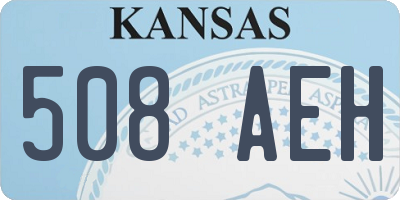 KS license plate 508AEH