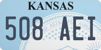 KS license plate 508AEI