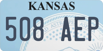 KS license plate 508AEP