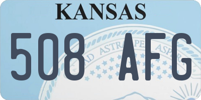KS license plate 508AFG