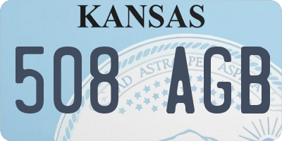 KS license plate 508AGB