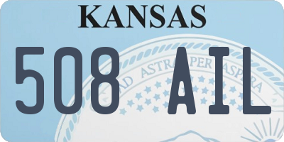 KS license plate 508AIL