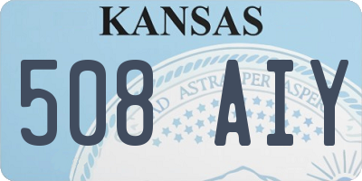 KS license plate 508AIY