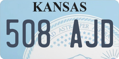 KS license plate 508AJD