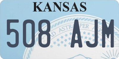 KS license plate 508AJM