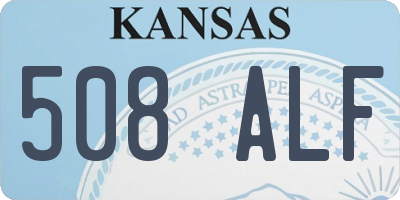 KS license plate 508ALF