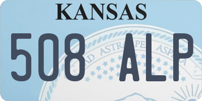 KS license plate 508ALP