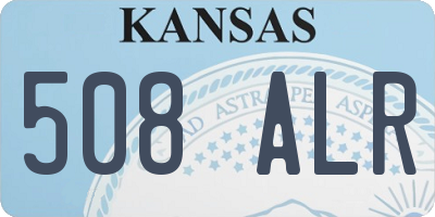 KS license plate 508ALR