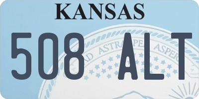 KS license plate 508ALT