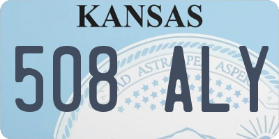 KS license plate 508ALY