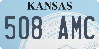 KS license plate 508AMC