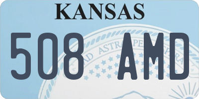 KS license plate 508AMD