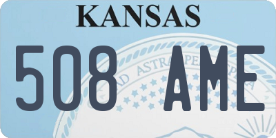 KS license plate 508AME