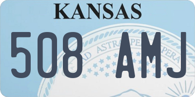 KS license plate 508AMJ