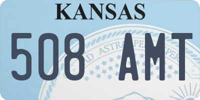KS license plate 508AMT