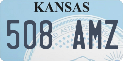KS license plate 508AMZ