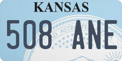 KS license plate 508ANE