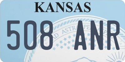 KS license plate 508ANR