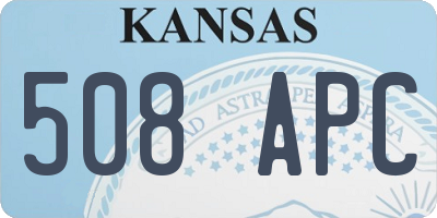 KS license plate 508APC
