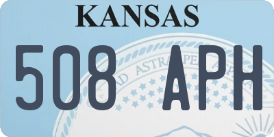 KS license plate 508APH