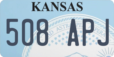 KS license plate 508APJ
