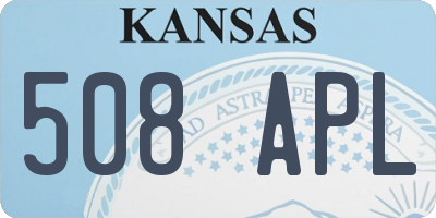KS license plate 508APL