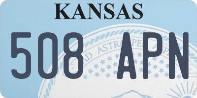 KS license plate 508APN