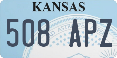 KS license plate 508APZ