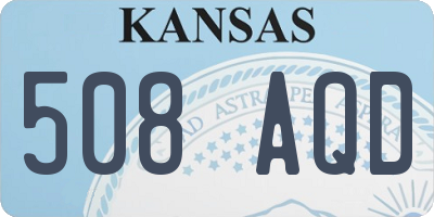 KS license plate 508AQD