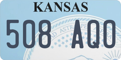 KS license plate 508AQO