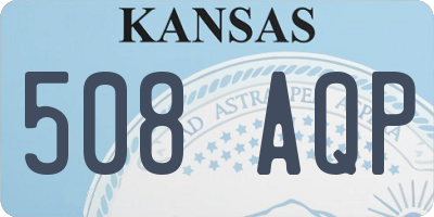 KS license plate 508AQP
