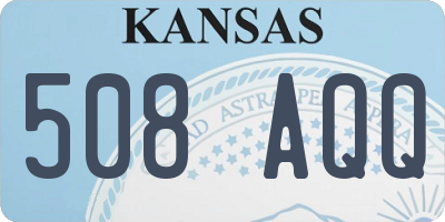 KS license plate 508AQQ