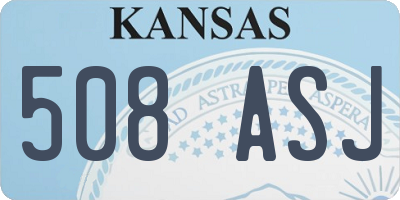 KS license plate 508ASJ