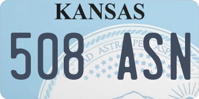 KS license plate 508ASN