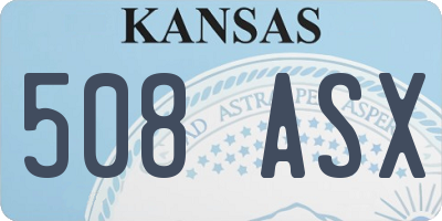 KS license plate 508ASX