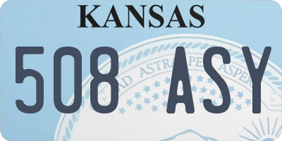 KS license plate 508ASY