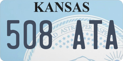 KS license plate 508ATA