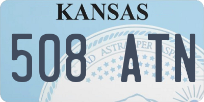 KS license plate 508ATN