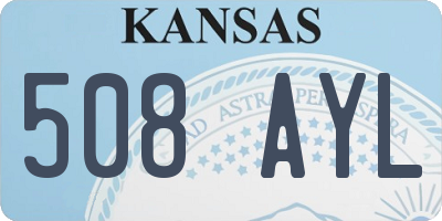 KS license plate 508AYL