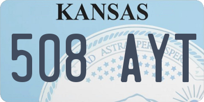 KS license plate 508AYT