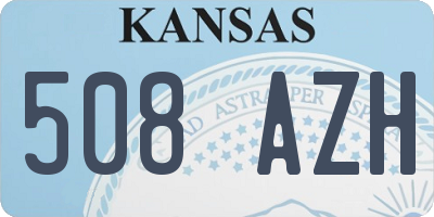 KS license plate 508AZH