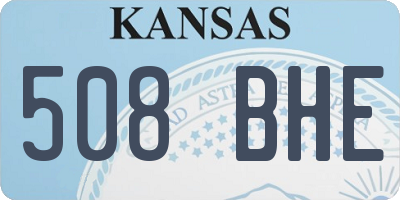 KS license plate 508BHE