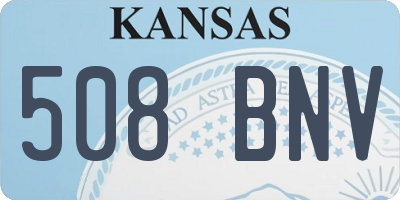 KS license plate 508BNV
