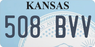 KS license plate 508BVV