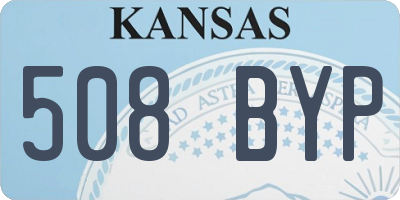 KS license plate 508BYP