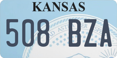 KS license plate 508BZA