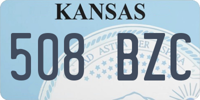 KS license plate 508BZC