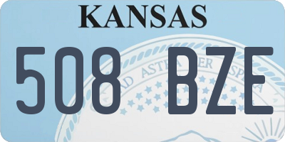 KS license plate 508BZE